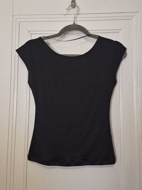 BLENCA Backless Satin Sheen Backless Going Out Top